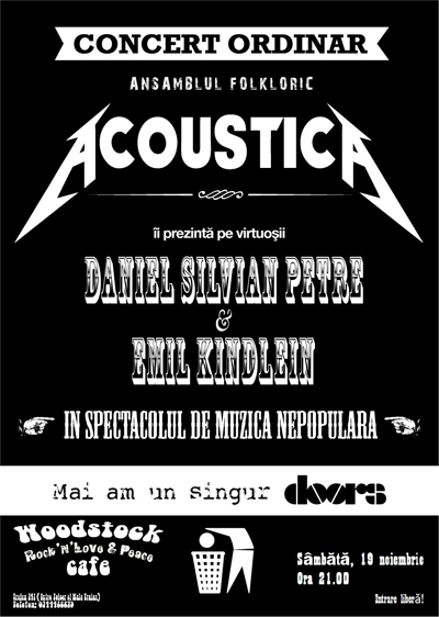 Petre&Kindlein aduc tribut acustic rockului la Woodstock Café